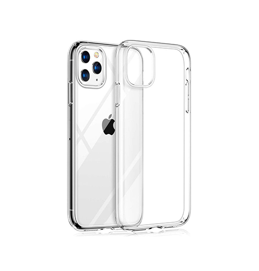Se iPhone 11 Pro Max - Premium 0.3 Silikone Cover - Gennemsigtig hos DeluxeCovers