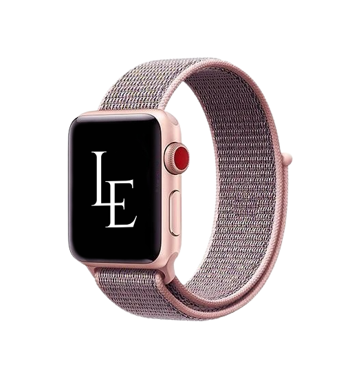 Billede af Apple Watch 42-44mm - Realike Nylon Urrem Armbånd - Rose