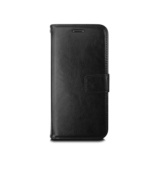 Se Samsung Galaxy S9+ (Plus) - Deluxe Læder Etui Med Pung - Sort hos DeluxeCovers