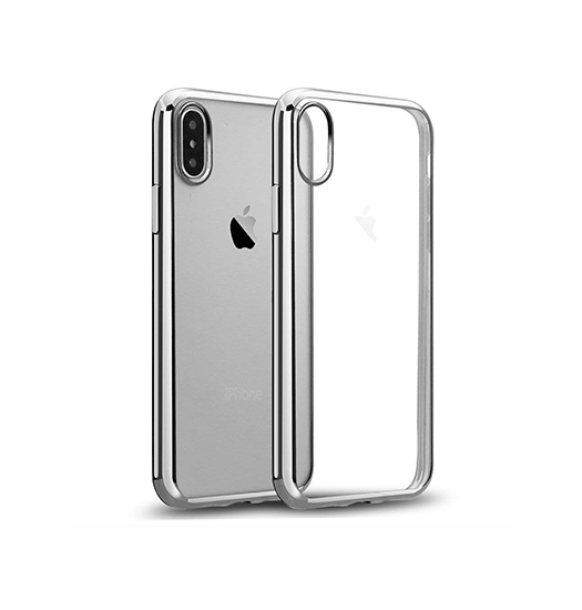 Se iPhone XS Max - Valkyrie Silikone Hybrid Cover - Sølv hos DeluxeCovers