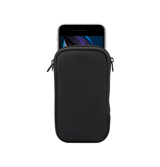 Billede af iPhone 6/6s Plus - Simple Nylon Sleeve Etui M. Lynlås - Jet Black