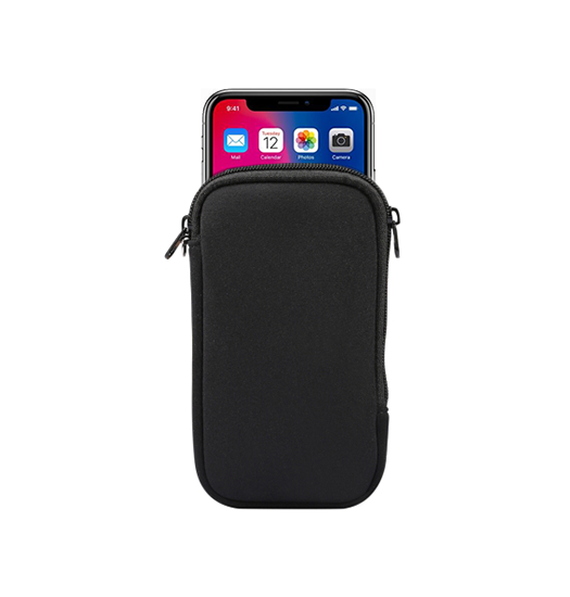 Billede af Samsung Galaxy S8+ - Simple Nylon Sleeve Etui M. Lynlås - Jet Black