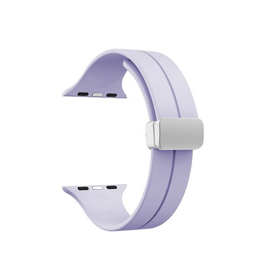 Billede af Apple Watch (42/44/SE/45mm & Ultra) - S-Line&trade; Silikone Rem - Lavendel