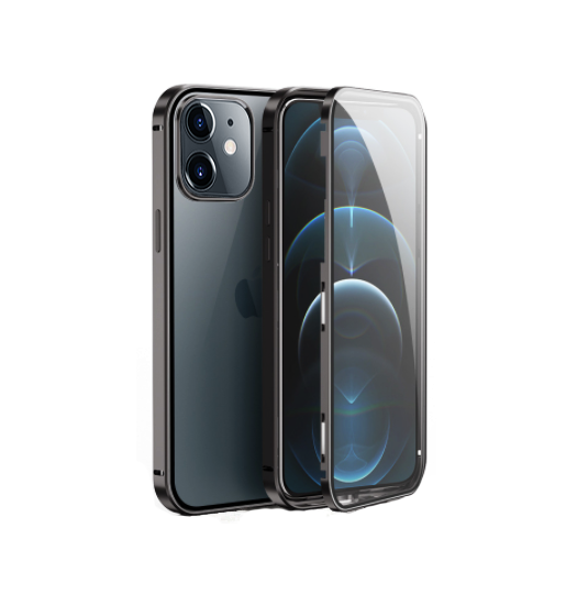 Billede af iPhone 12 Mini - MagGuard&trade; 360 Magnetisk Cover M. Hærdet glas