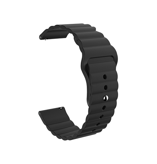 Billede af Garmin Vivoactive 3 / 3 Music - Valence&trade; Wave Silikone Rem - Sort