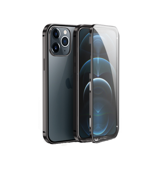 Se iPhone 12 Pro - MagGuard&trade; 360 Magnetisk Cover M. Hærdet glas hos DeluxeCovers