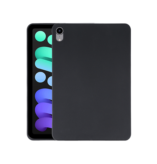 Se iPad Mini 6 - DeLX&trade; Ultra Silikone Cover - Sort hos DeluxeCovers