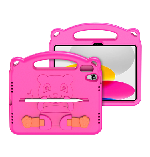 Se iPad 10.9" 2022 (10th gen) - DUX DUCIS&trade; - Panda Stødsikkert Børnecover - Pink hos DeluxeCovers