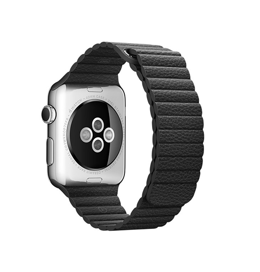 Se Apple Watch (38/40/SE/41mm) - Valence&trade; Loop Læder Rem - Sort hos DeluxeCovers