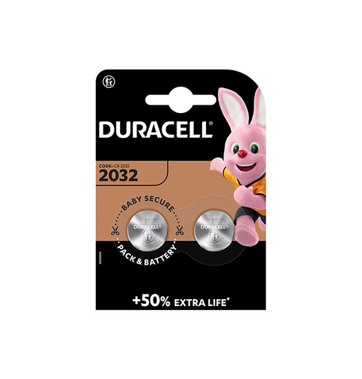 Duracell® Lithium - CR2032 - Knapcelle 3V Batterier - 2.stk