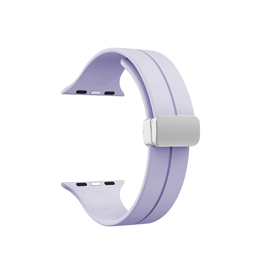 Billede af Apple Watch (38/40/SE/41mm) - S-Line&trade; Silikone Rem - Lavendel