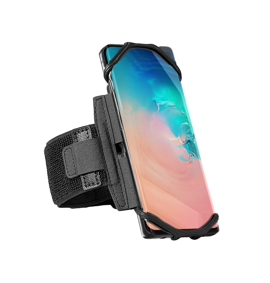 Se Samsung Galaxy S10 - Fit4Run&trade; Sports / Løbearmbånd - Sort hos DeluxeCovers