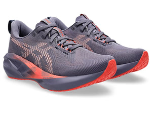 Asics Women's Novablast 5 Greyish Purple Coral Reef - Orleans Shoe Co.