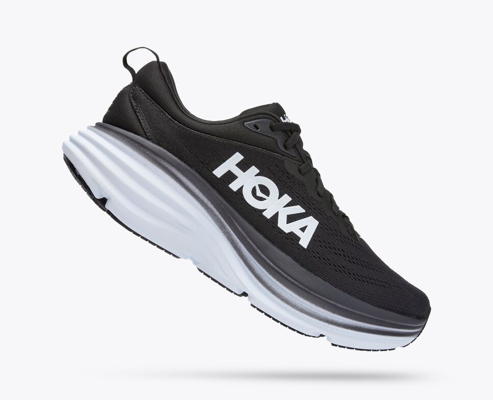 Hoka Men's Bondi 8 Black White