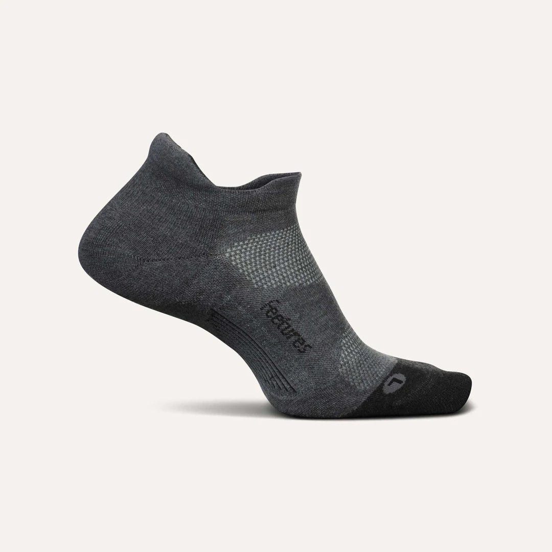 Feetures Elite Max Cushion No Show Tab Gray