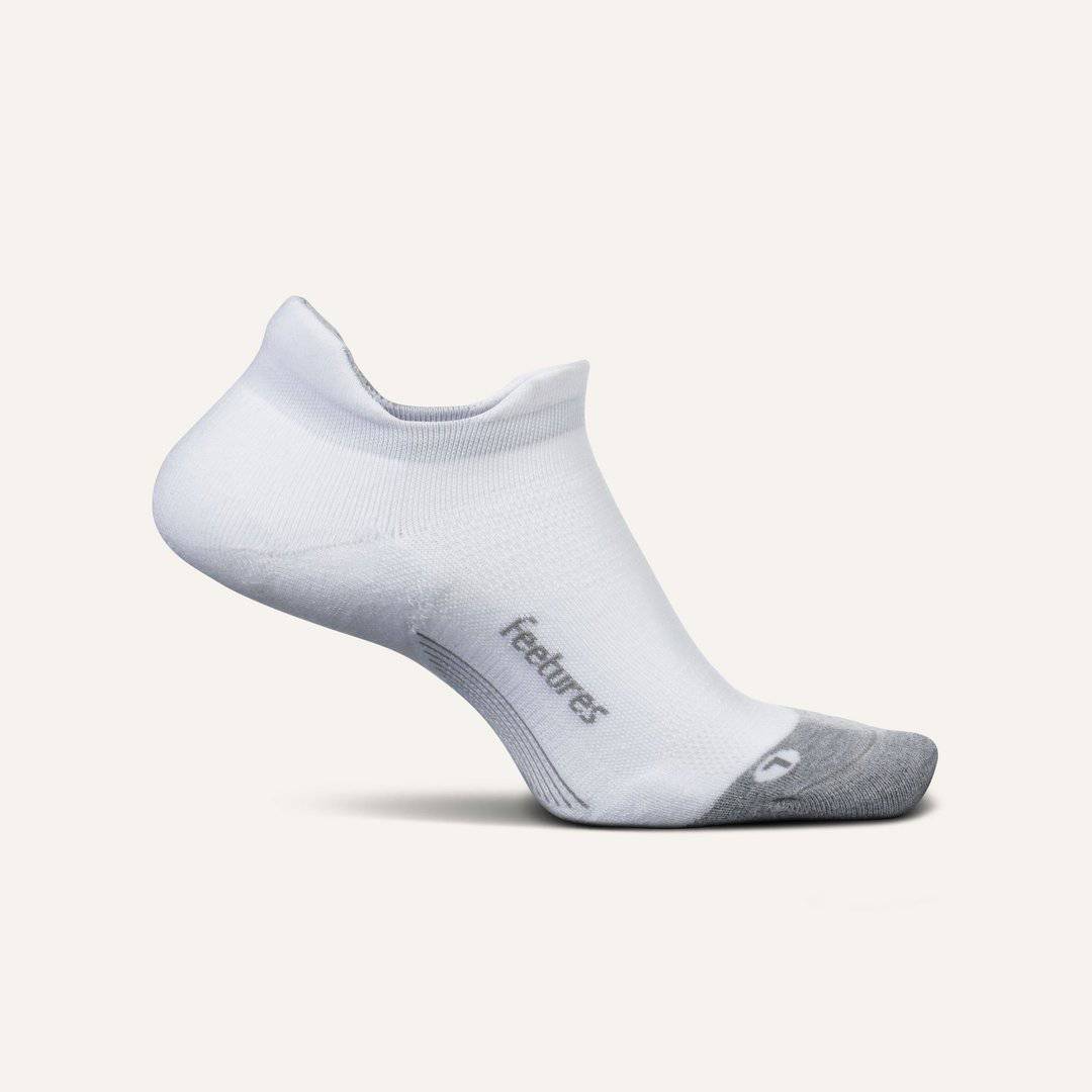 Feetures Elite Max Cushion No Show Tab White