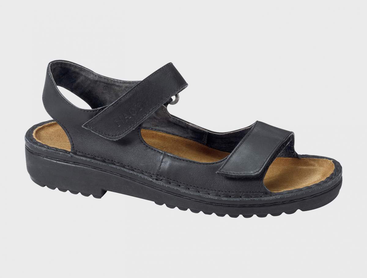 Naot Karenna Black Matte Leather Sandal | Orleans Shoe Co.