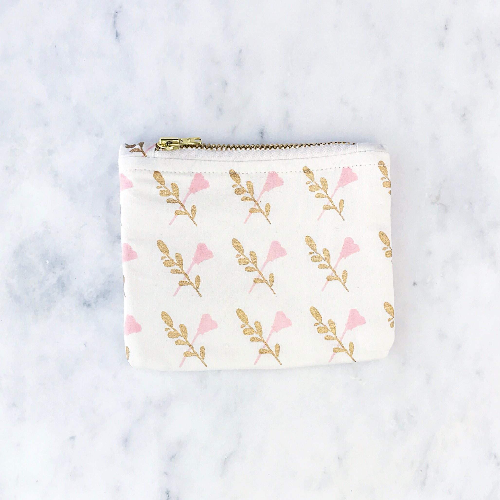 Coin Purses - Olive Leaf & Poppy Flower Print