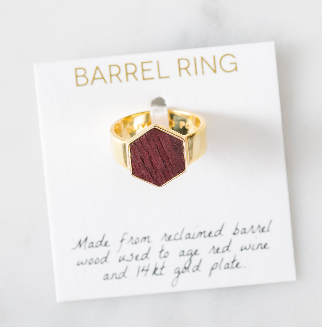 Barrel Ring - Gold