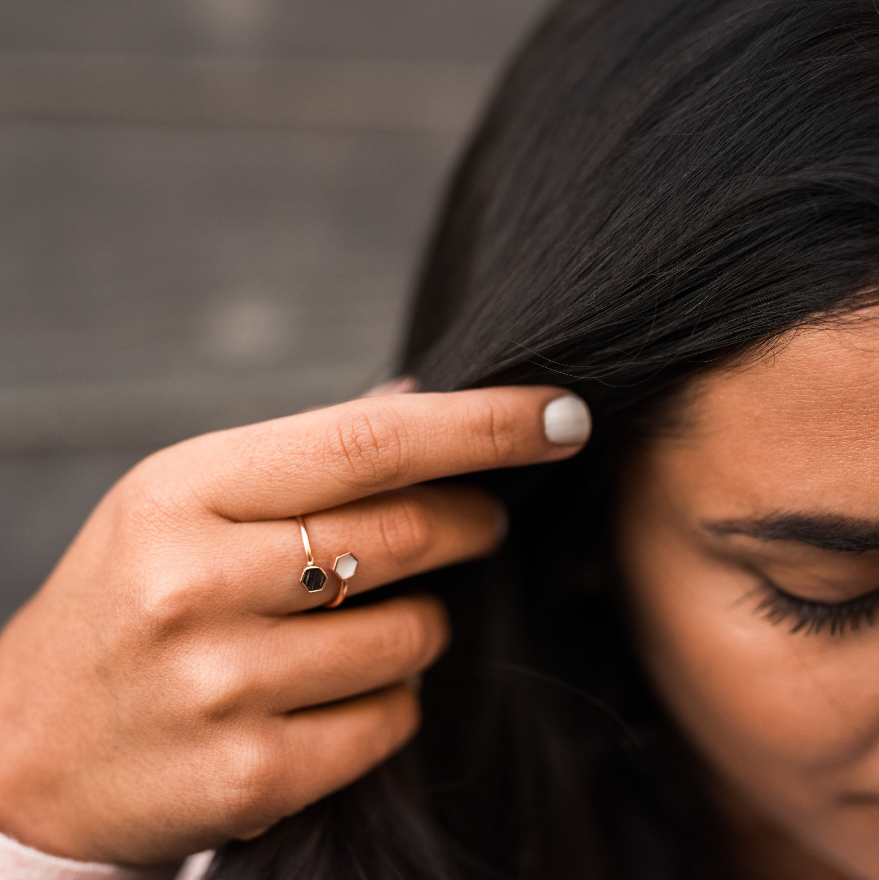 Honeycomb Ring - Gold