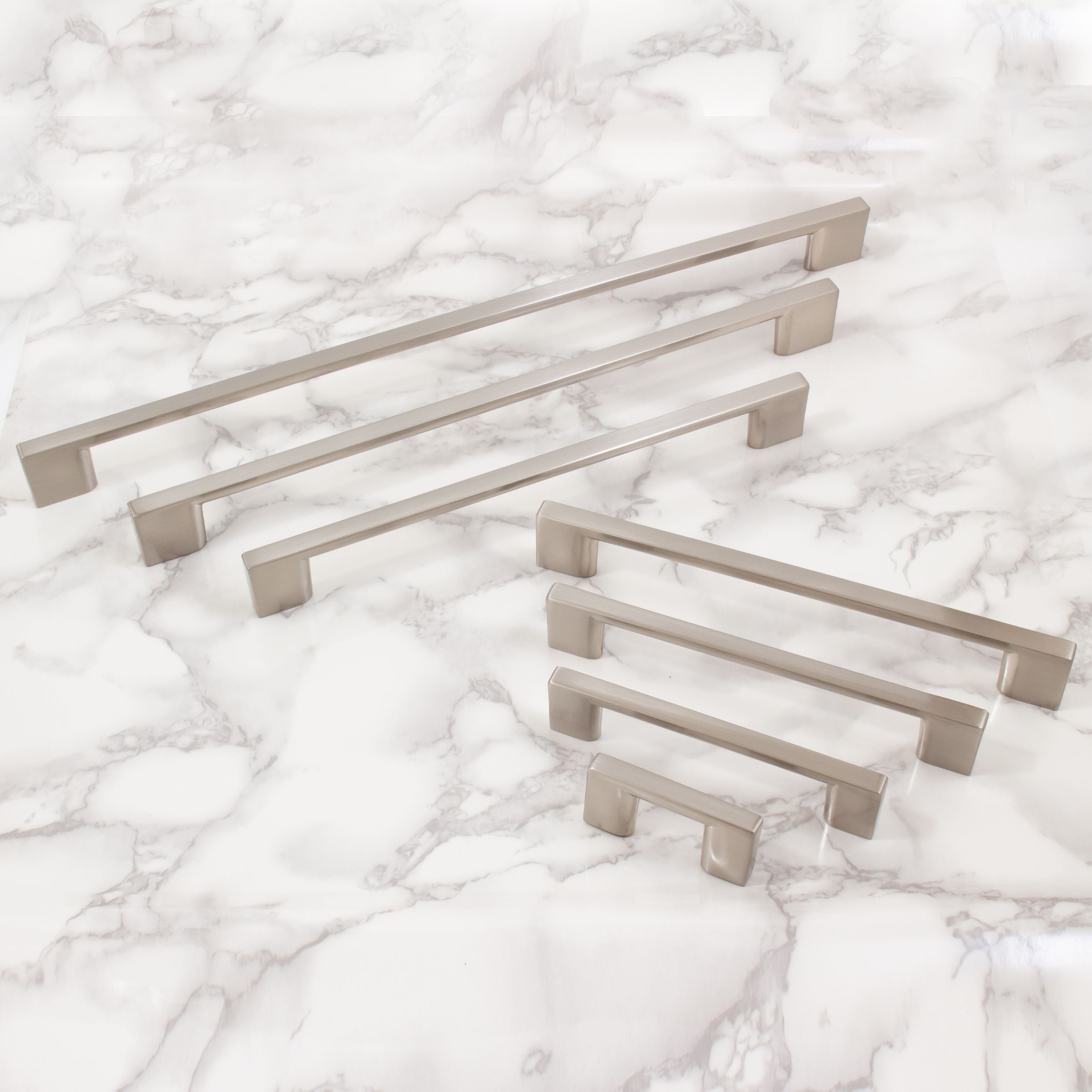 Jetstream Cabinet Collection in Satin Nickel