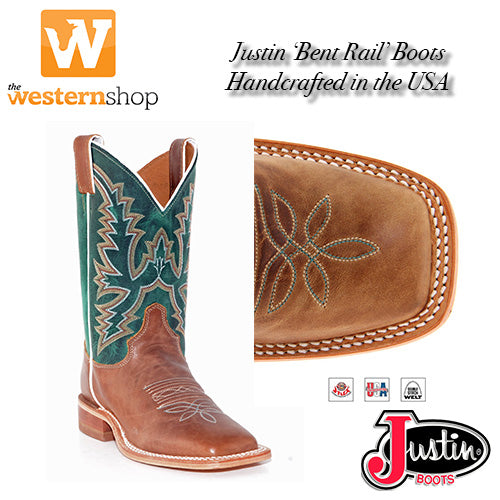 justin bent rail womens boots