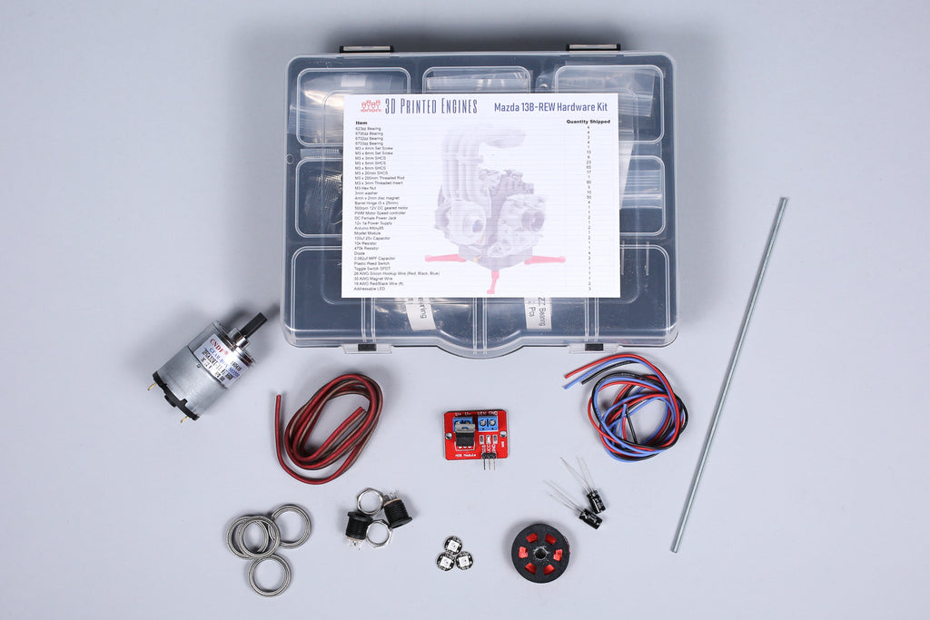 Rotary Engine Model Kit Hardware Kit Maker Rx