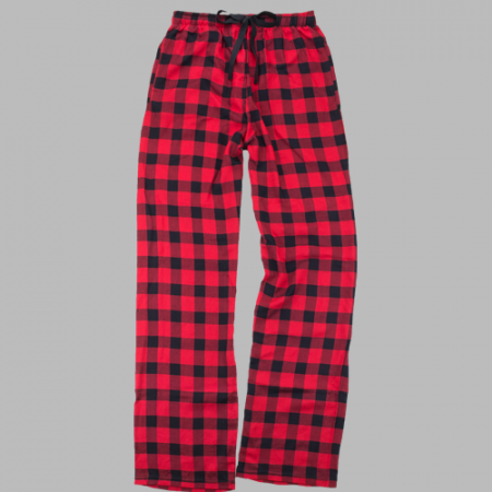 red black plaid pajama pants