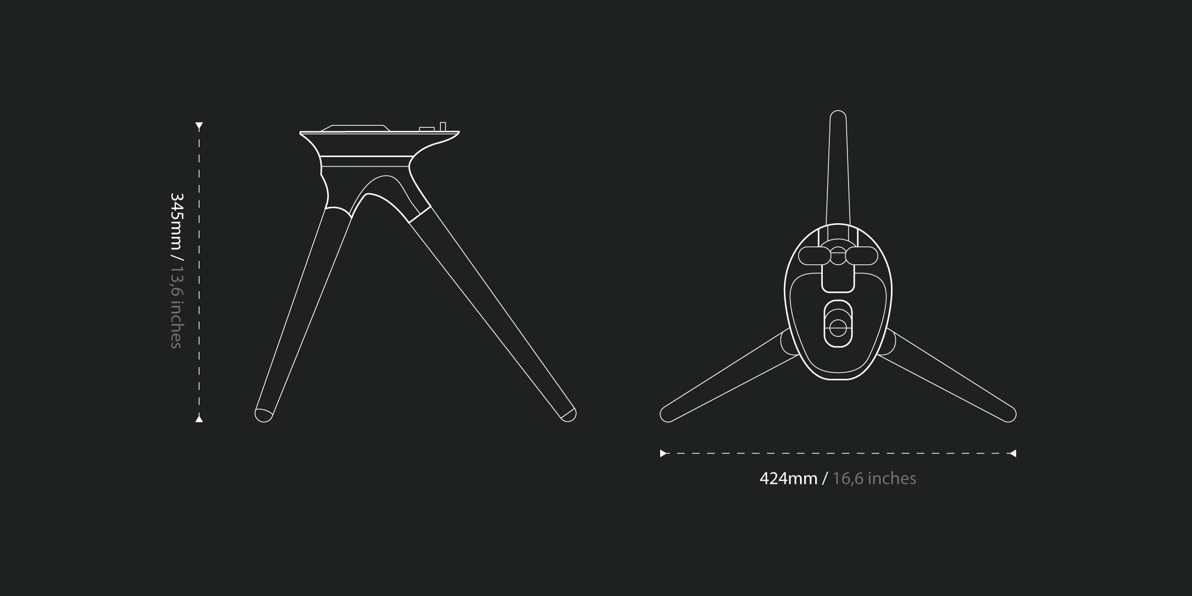 Treepod Tripod Stand Dimensions