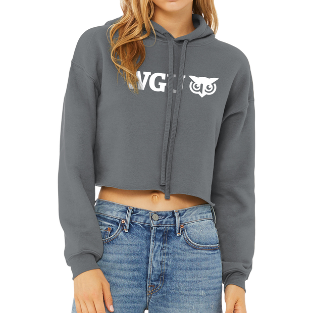 bella canvas cropped fleece hoodie