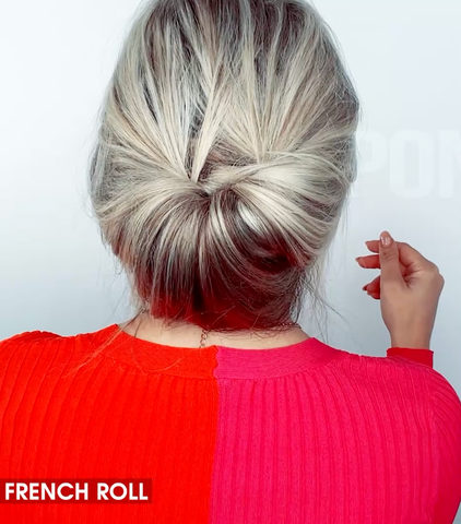 Hairstyle How-to: Easy French Roll - Hair Romance | French roll hairstyle,  Hair romance, Roll hairstyle