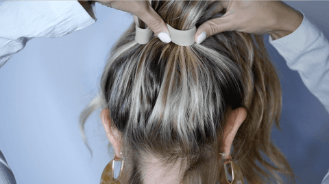 thick hair ponytail hairstyle with ponyo