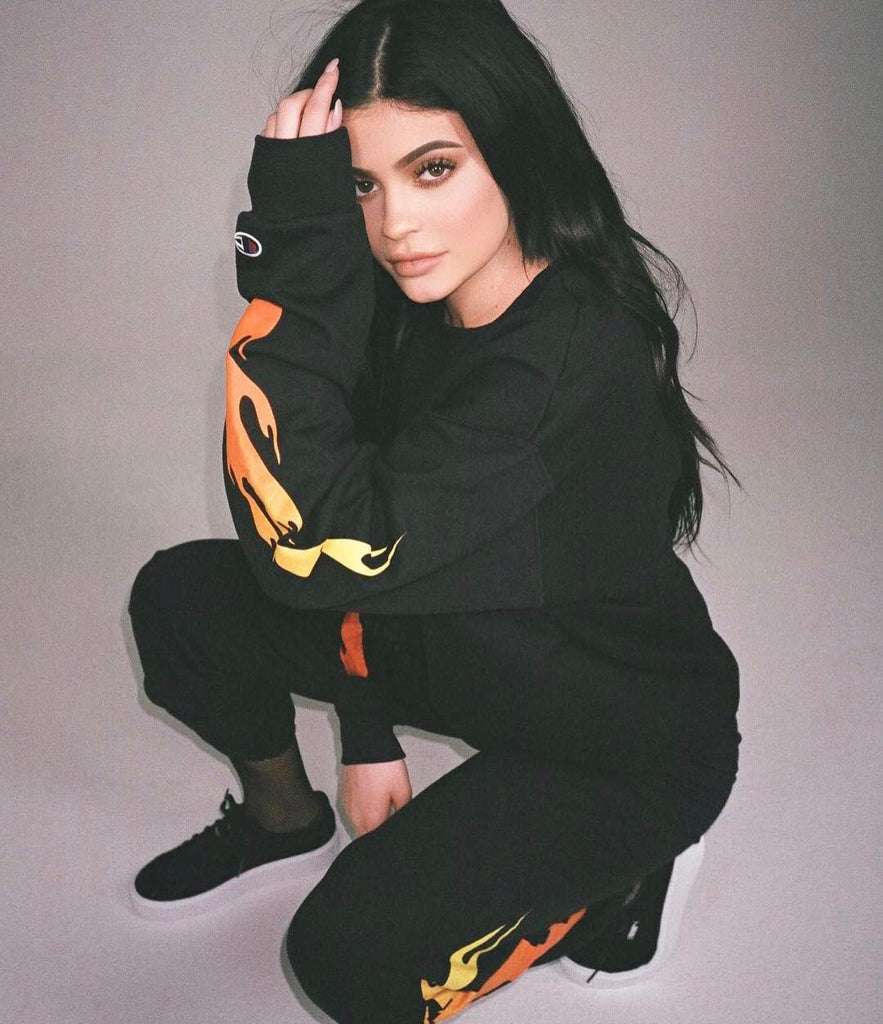 Flame Sweatpants - Black – Kylie Jenner 