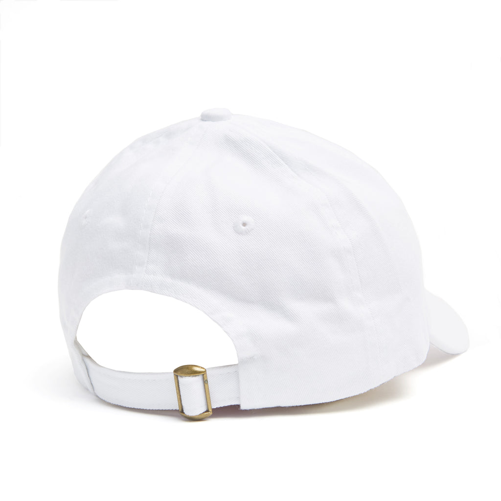 white baseball hat