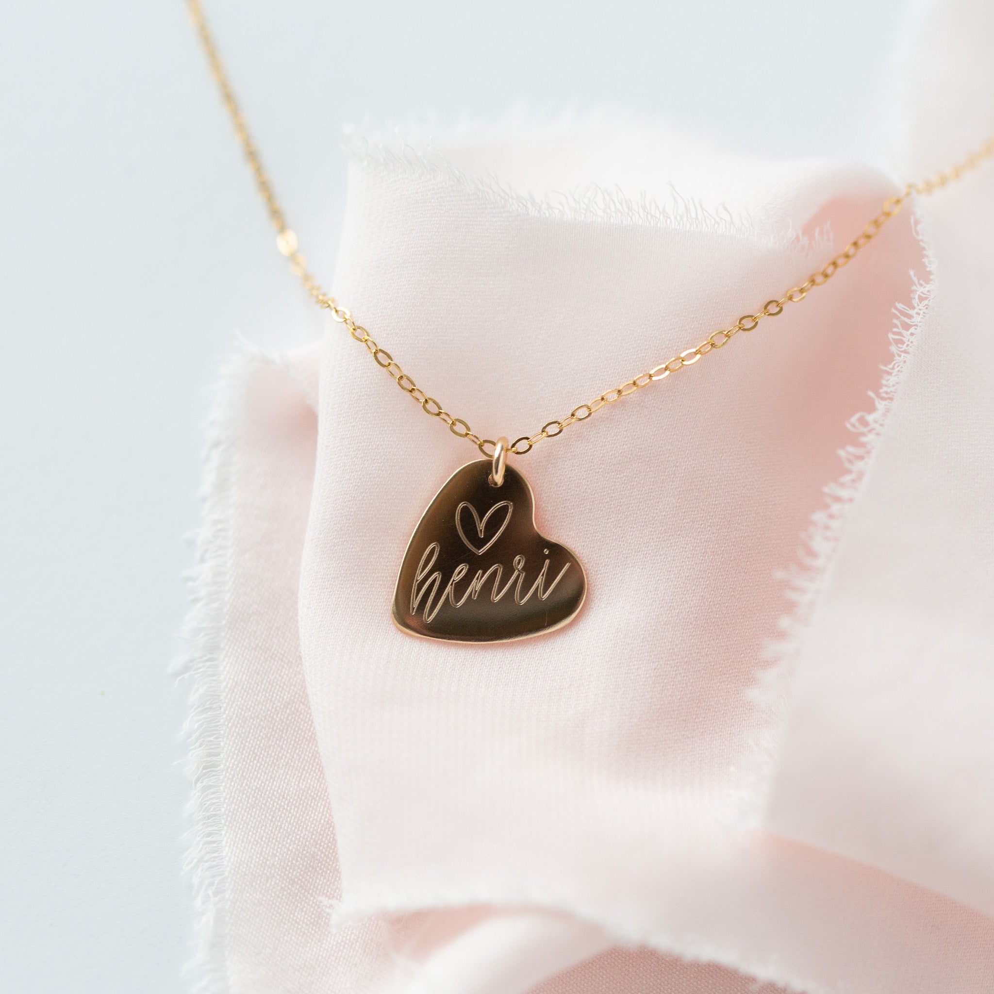Photo Engraved Heart Necklace  Fast Delivery Crafted in South Africa