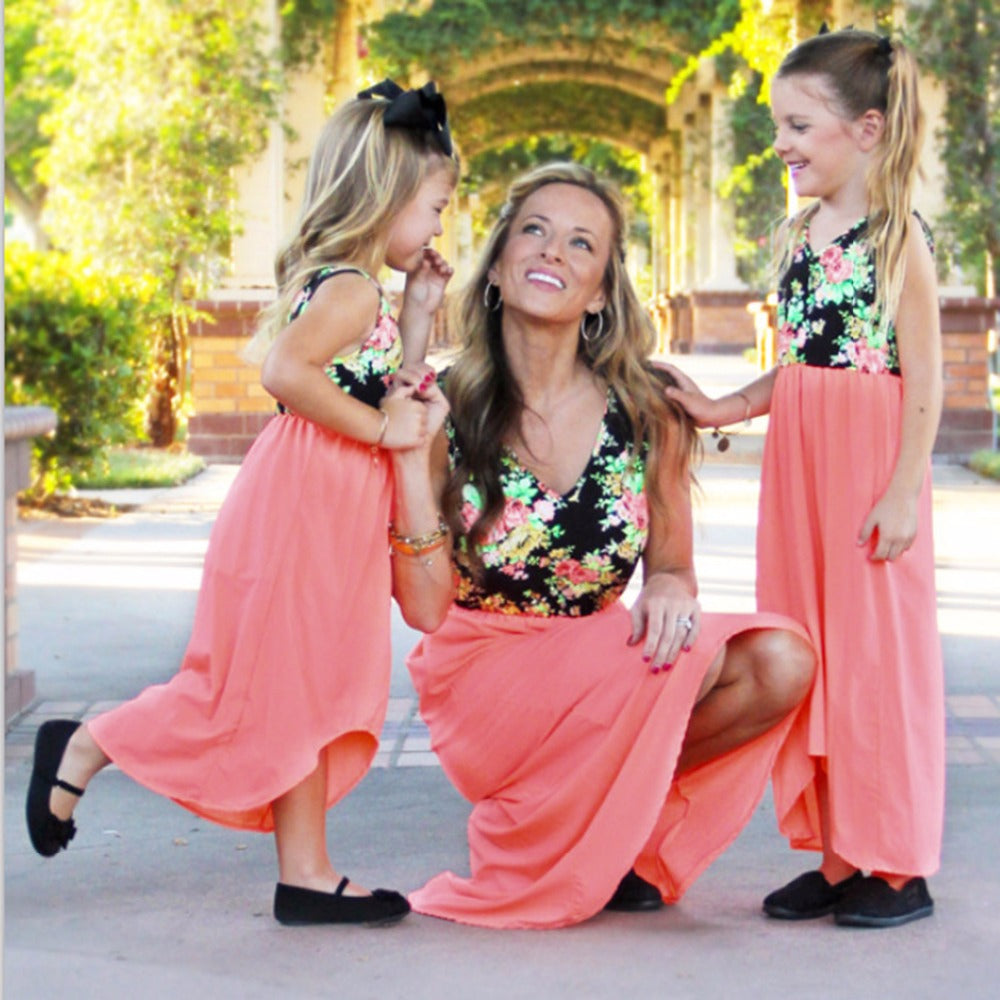 matching mother daughter dresses plus size