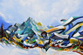 Graffiti Mountain Original Painting - Original Paintings