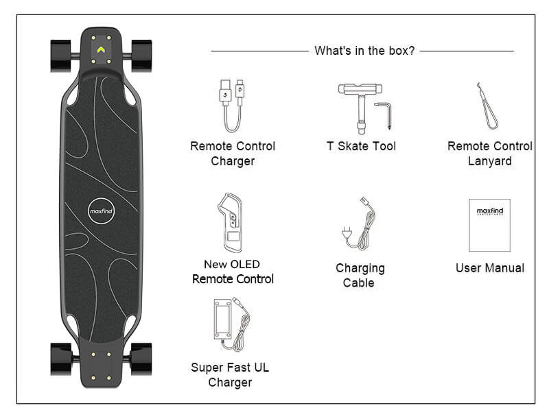 maxfind max5 electric skateboard