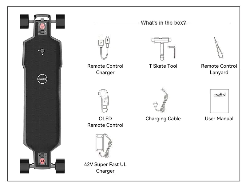 maxfind ff street electric skateboard