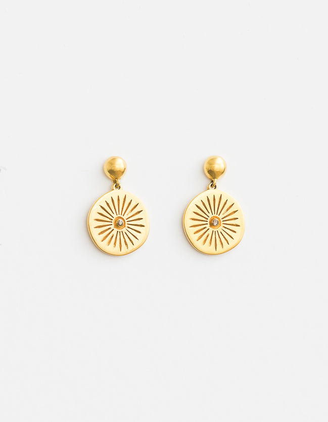 Ashoka Gold Earrings – Cathy Pope Jewellery NZ