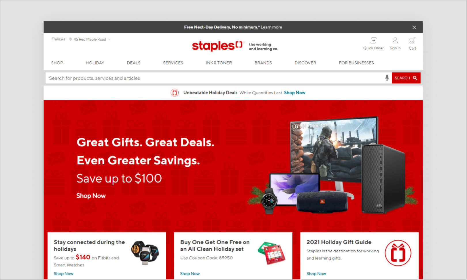 Staples - popular office product suppliers