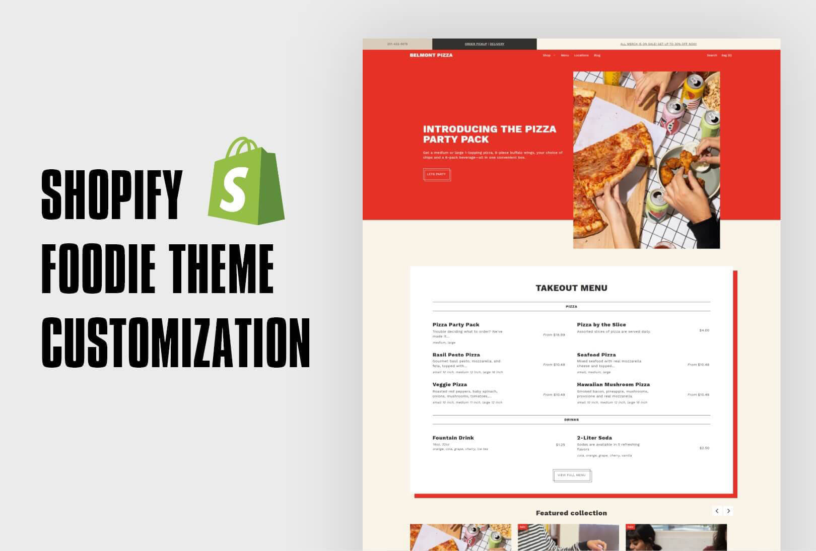 Shopify 2.0 theme customization