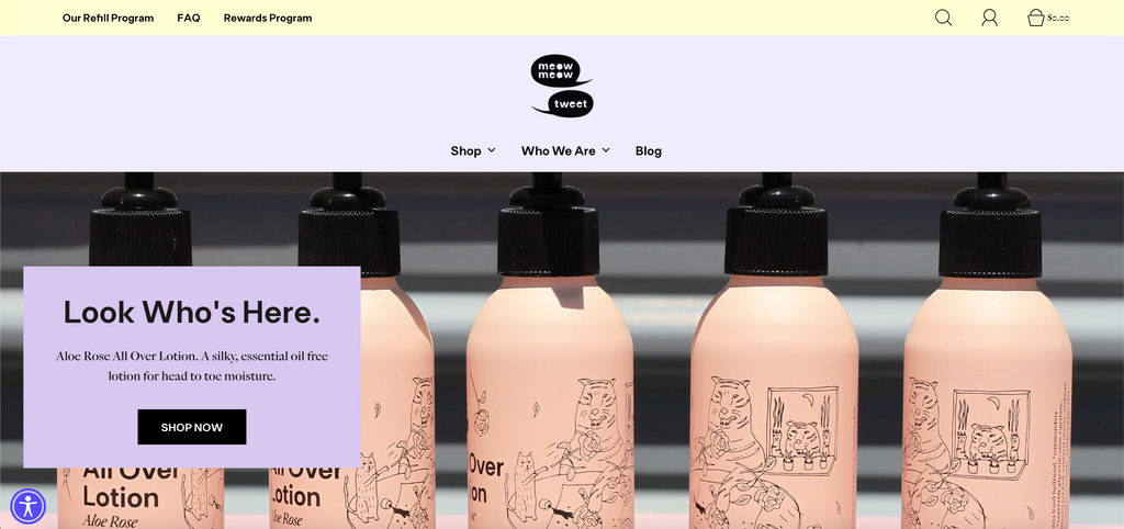 Meow Meow Town Homepage