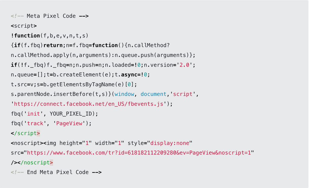 Meta Pixel Code
