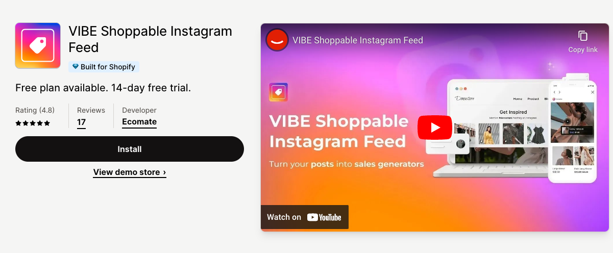 Vibe Shoppable