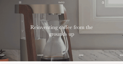 Modern template with a minimalist style - Shopify Narrative theme