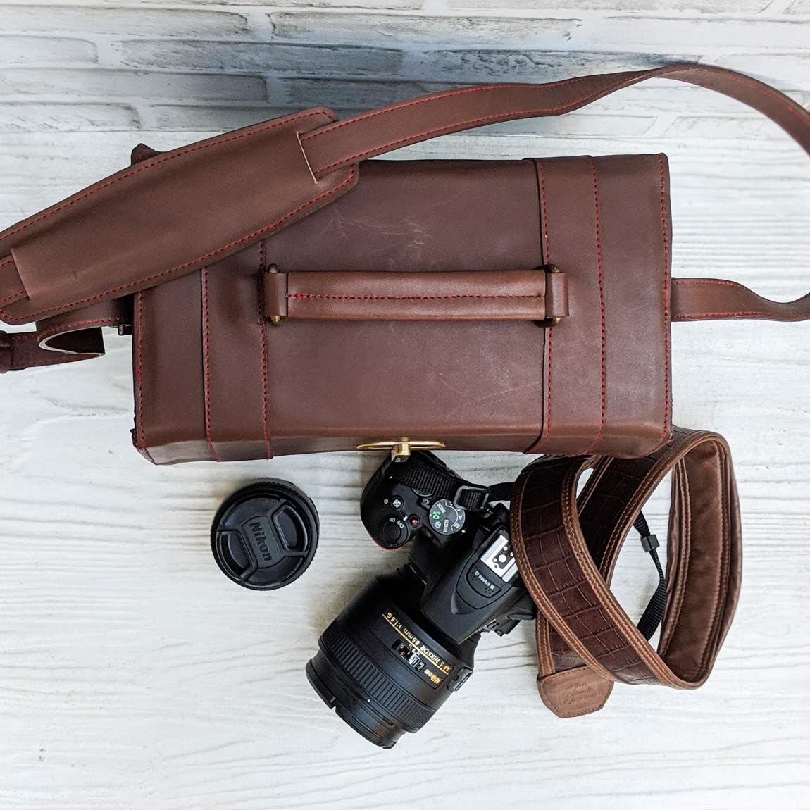 leather dslr bag