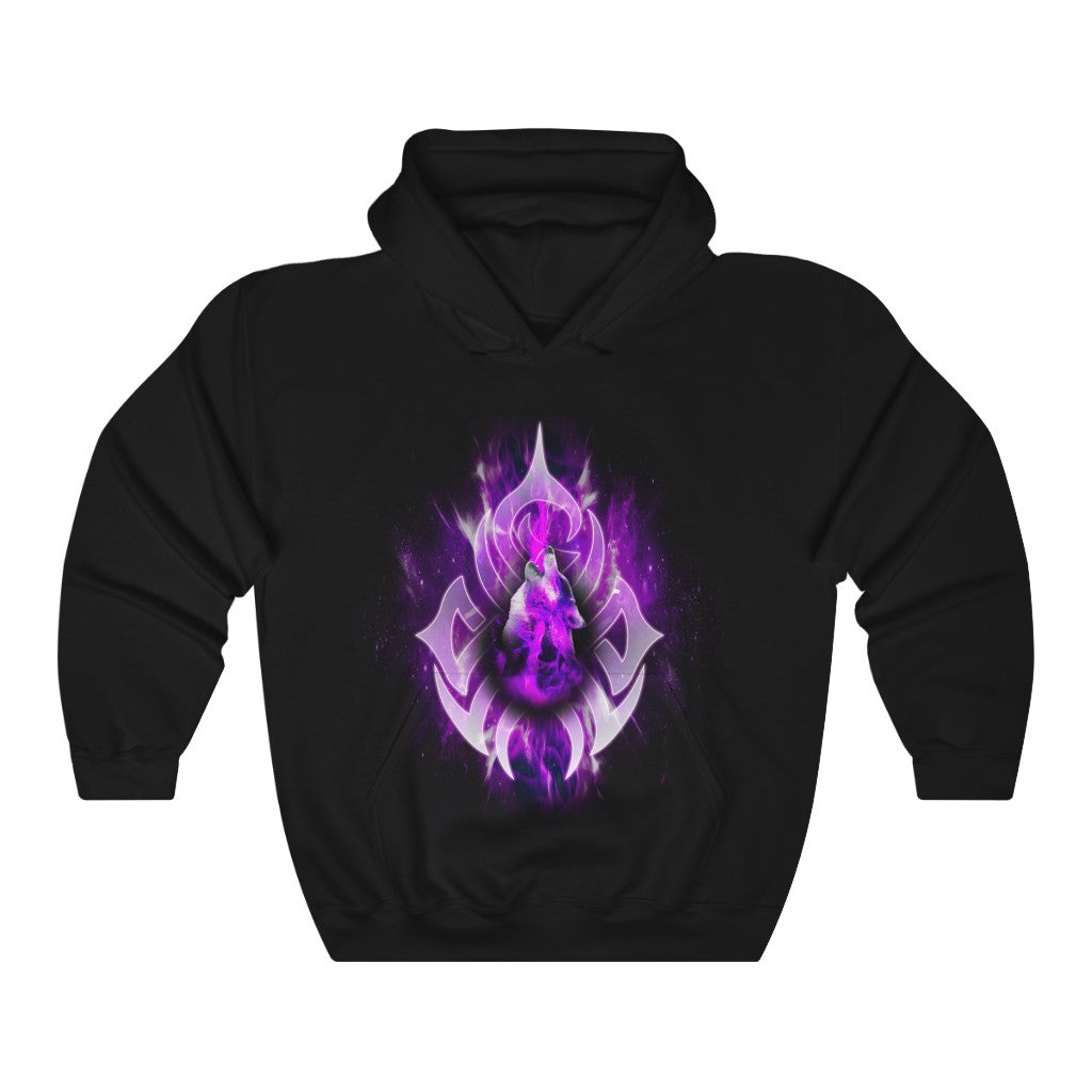 purple fire hoodie