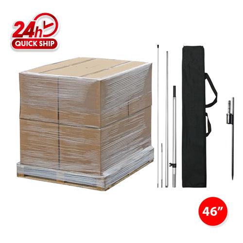 250pcs 8' Pole kits with Ground Stake/ 48'' x 48'' x 48'' / 1020lbs/1 Pallet