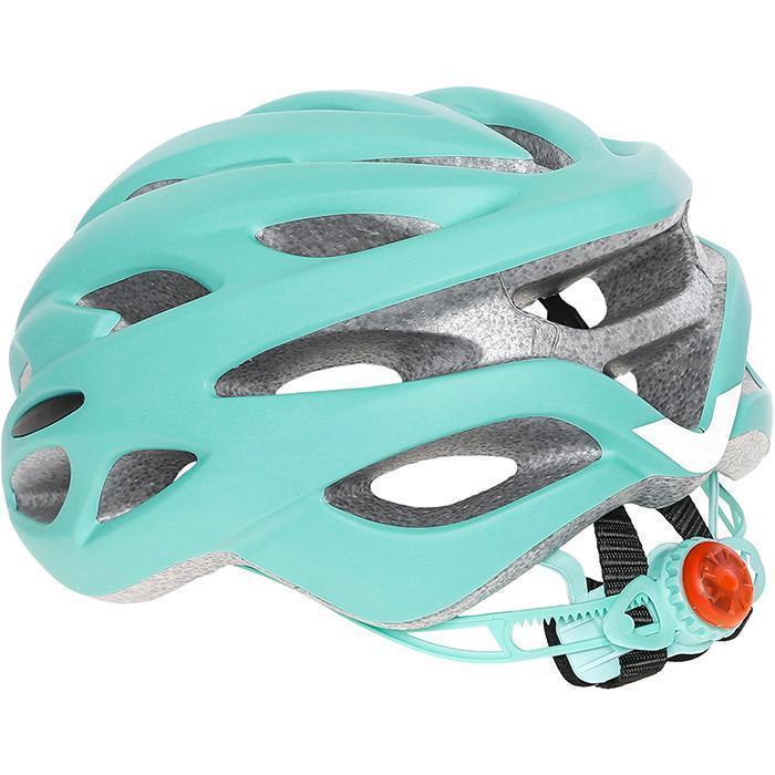 turquoise bike helmet
